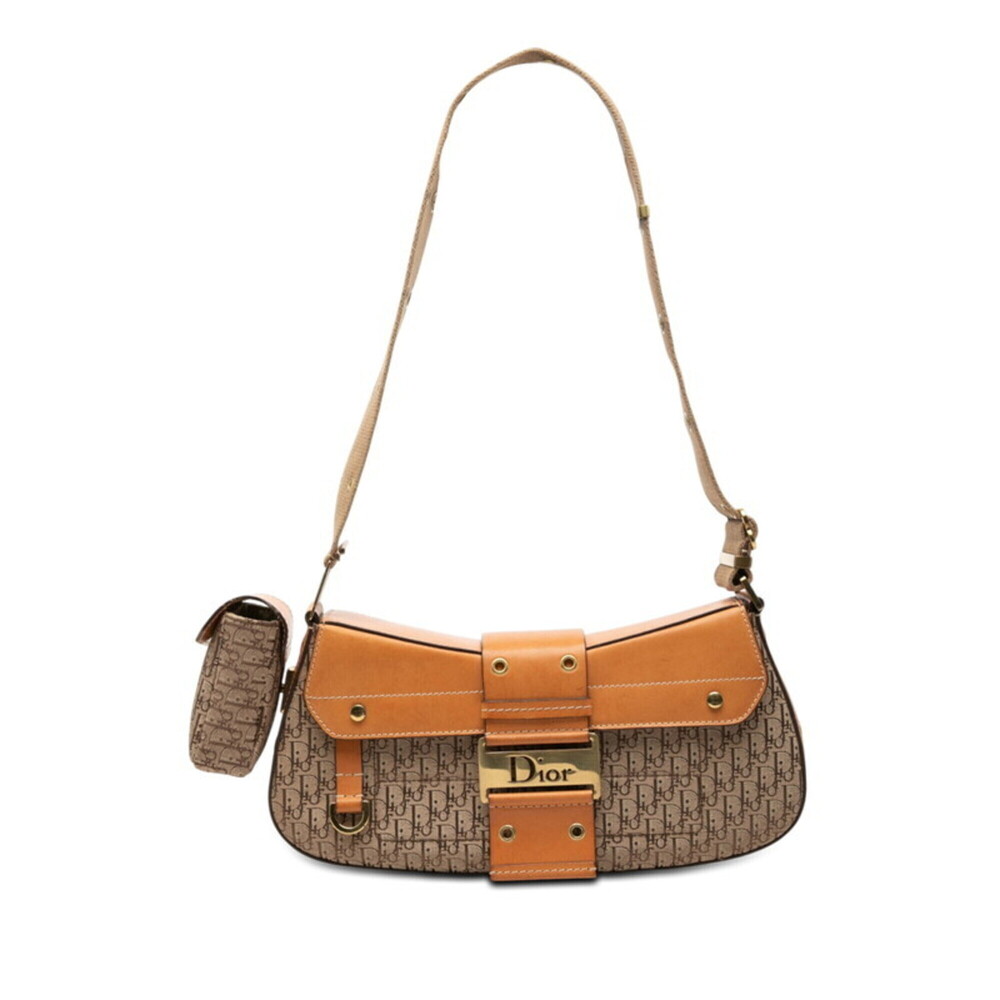 Christian Dior Dior Trotter Street Chic Columbus One-Shoulder Bag, Brown Canv...